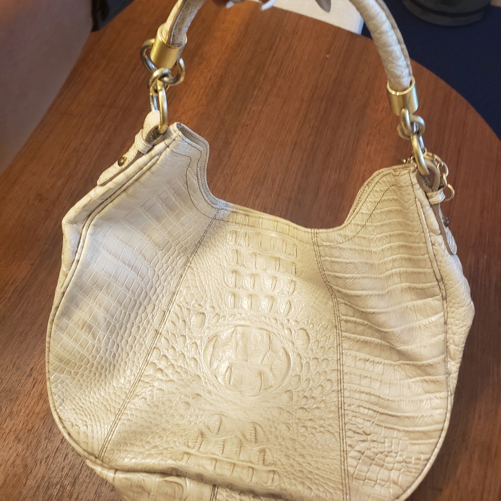 Cream brahmin handbag